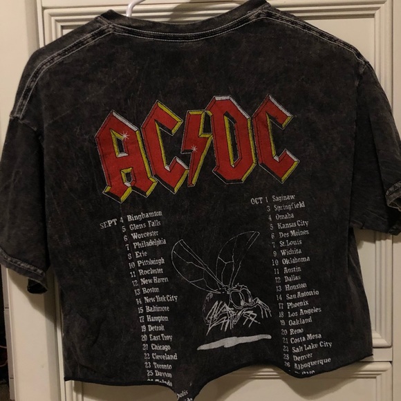AC/DC cropped Tee - Picture 3 of 4